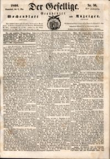 Der Gesellige : Graudenzer Wochenblatt und Anzeiger 1860.05.12 nr 56
