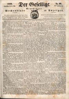 Der Gesellige : Graudenzer Wochenblatt und Anzeiger 1860.05.24 nr 60