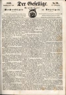 Der Gesellige : Graudenzer Wochenblatt und Anzeiger 1860.07.12 nr 80