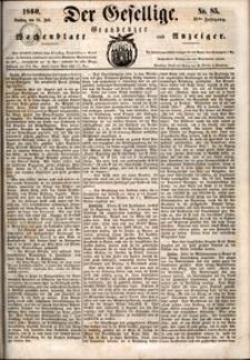 Der Gesellige : Graudenzer Wochenblatt und Anzeiger 1860.07.24 nr 85