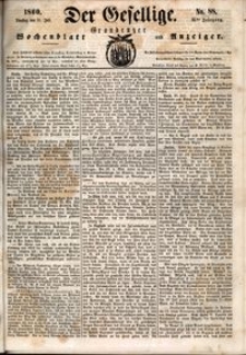Der Gesellige : Graudenzer Wochenblatt und Anzeiger 1860.07.31 nr 88