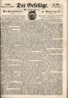 Der Gesellige : Graudenzer Wochenblatt und Anzeiger 1860.09.08 nr 105