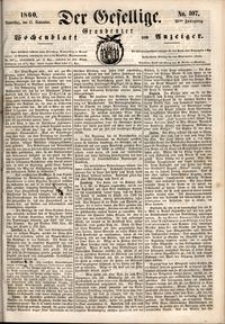 Der Gesellige : Graudenzer Wochenblatt und Anzeiger 1860.09.13 nr 107