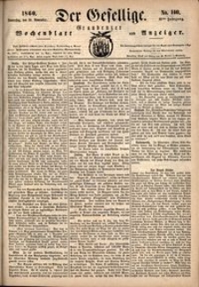 Der Gesellige : Graudenzer Wochenblatt und Anzeiger 1860.11.29 nr 140