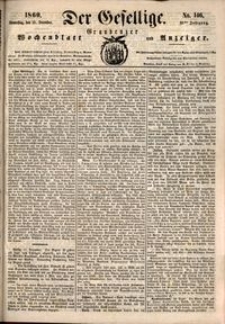 Der Gesellige : Graudenzer Wochenblatt und Anzeiger 1860.12.13 nr 146