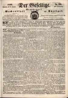Der Gesellige : Graudenzer Wochenblatt und Anzeiger 1860.12.22 nr 150