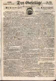 Der Gesellige : Graudenzer Wochenblatt und Anzeiger 1860.12.27 nr 152