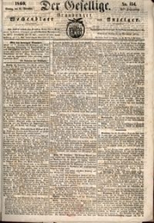 Der Gesellige : Graudenzer Wochenblatt und Anzeiger 1860.12.31 nr 154