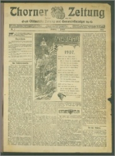 Thorner Zeitung 1907, Nr. 1