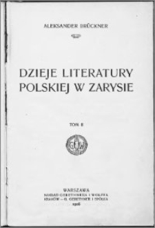 Dzieje literatury polskiej w zarysie T.2