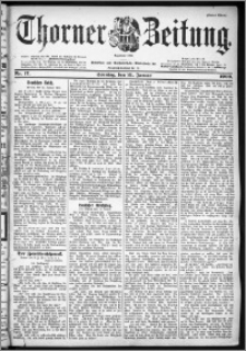 Thorner Zeitung 1900, Nr. 17 Erstes Blatt