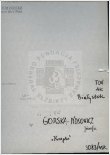 Górska-Nosowicz Józefa
