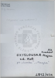 Gryglowska Alojza