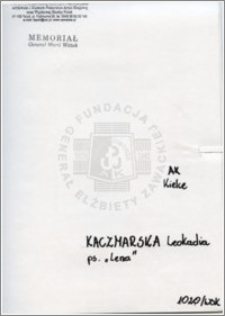 Kaczmarska Leokadia