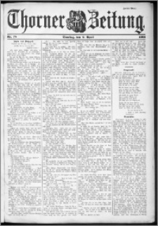 Thorner Zeitung 1901, Nr. 78 Zweites Blatt