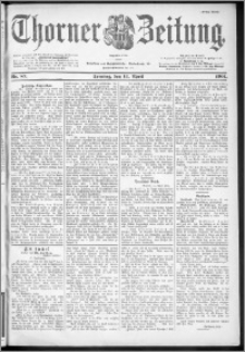 Thorner Zeitung 1901, Nr. 87 Erstes Blatt