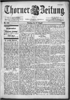 Thorner Zeitung 1901, Nr. 200 Erstes Blatt