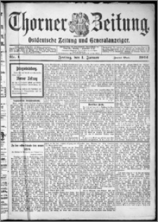 Thorner Zeitung 1904, Nr. 1 Zweites Blatt