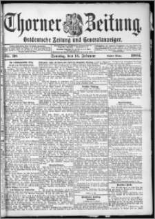 Thorner Zeitung 1904, Nr. 38 Erstes Blatt