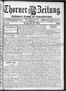 Thorner Zeitung 1904, Nr. 72 + Beilage