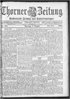 Thorner Zeitung 1904, Nr. 184 Erstes Blatt