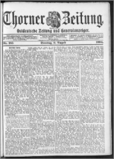 Thorner Zeitung 1904, Nr. 185 + Beilage