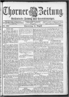 Thorner Zeitung 1904, Nr. 187 + Beilage