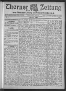 Thorner Zeitung 1909, Nr. 3 + Beilage