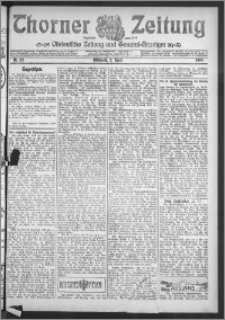Thorner Zeitung 1909, Nr. 82 + Beilage