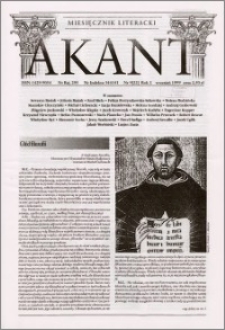 Akant : miesięcznik literacki 1999 R.2 nr 9(22)