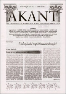 Akant : miesięcznik literacki 1999 R.2 nr 10(23)