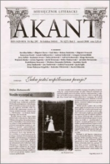 Akant : miesięcznik literacki 2000 R.3 nr 1(27)