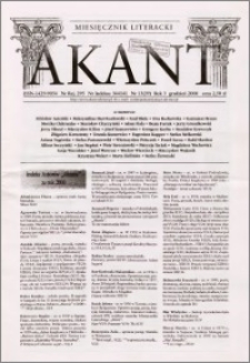 Akant : miesięcznik literacki 2000 R.3 nr 13(39)