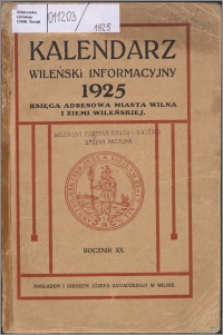 Kalendarz Wileński Informacyjny R. 20 (1925)