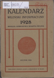 Kalendarz Wileński Informacyjny R. 23 (1928)