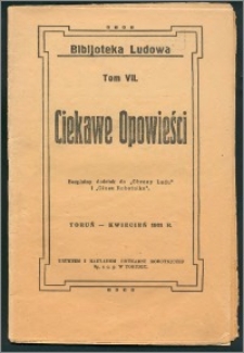 Ciekawe Opowieści T. 7 (kwiecień 1931)