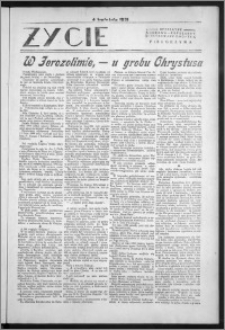 Życie : bezpłatny naukowo - popularny ilustrowany dodatek Pielgrzyma, 4 kwietnia 1931