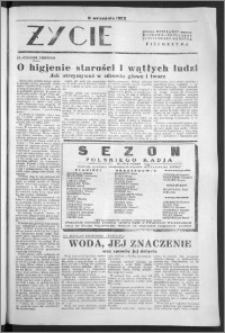 Życie : bezpłatny naukowo - popularny ilustrowany dodatek Pielgrzyma, 11 września 1932