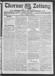 Thorner Zeitung 1911, Nr. 27 1 Blatt