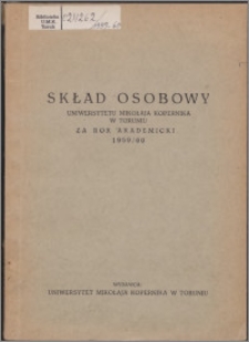 Skład Osobowy Uniwersytetu Mikołaja Kopernika w Toruniu w roku akademickim 1959/1960