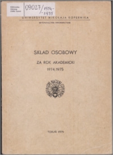 Skład Osobowy za rok akademicki 1974/1975 / Uniwersytet Mikołaja Kopernika w Toruniu