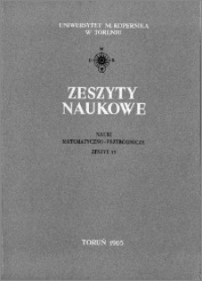 Zeszyty Naukowe Uniwersytetu Mikołaja Kopernika w Toruniu. Nauki Matematyczno-Przyrodnicze. Prace Stacji Limnologicznej w Iławie, z. 1 (13), 1965