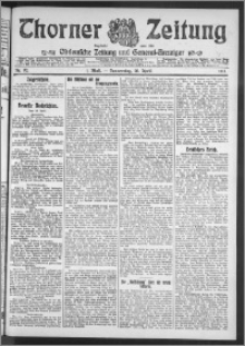 Thorner Zeitung 1911, Nr. 92 1 Blatt