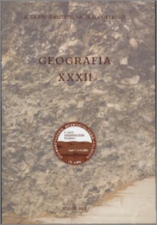 Acta Universitatis Nicolai Copernici. Nauki Matematyczno-Przyrodnicze. Geografia, z. 32 (109), 2002