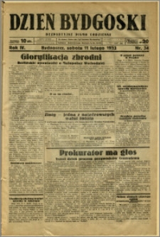 Dzień Bydgoski, 1933, R.4, nr 34