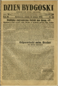 Dzień Bydgoski, 1933, R.4, nr 45