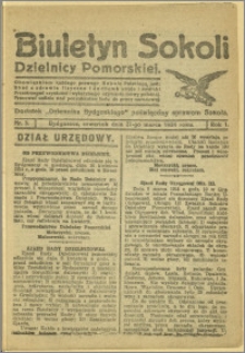 Biuletyn Sokoli Dzielnicy Pomorskiej, 1924, R.1, nr 3