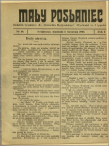 Mały Posłaniec, 1908, R.1, nr 18