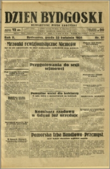 Dzień Bydgoski, 1931, R.2, nr 91