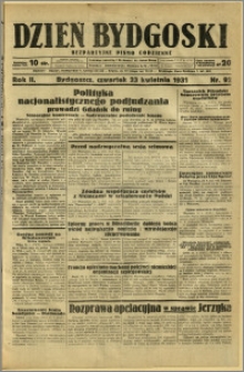 Dzień Bydgoski, 1931, R.2, nr 92